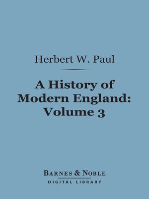cover image of A History of Modern England, Volume 3 (Barnes & Noble Digital Library)